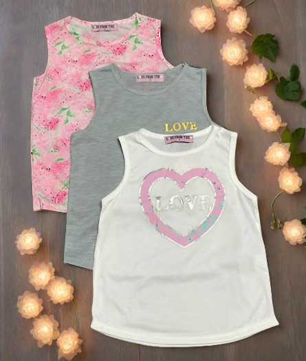 2T-4T Three Pack tanks Top - Ariesbabies