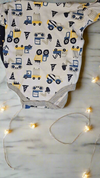 Boys 0-9m 3 Pack Onesies explore design - Ariesbabies