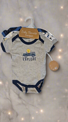 Boys 0-9m 3 Pack Onesies explore design - Ariesbabies