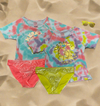 Girls 12-24M & 2-4T Rash Guard Swimwear - Ariesbabies