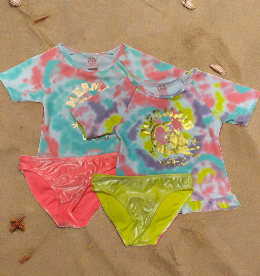 Girls 12-24M & 2-4T Rash Guard Swimwear - Ariesbabies