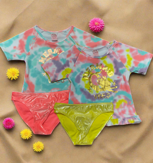 Girls 12-24M & 2-4T Rash Guard Swimwear - Ariesbabies