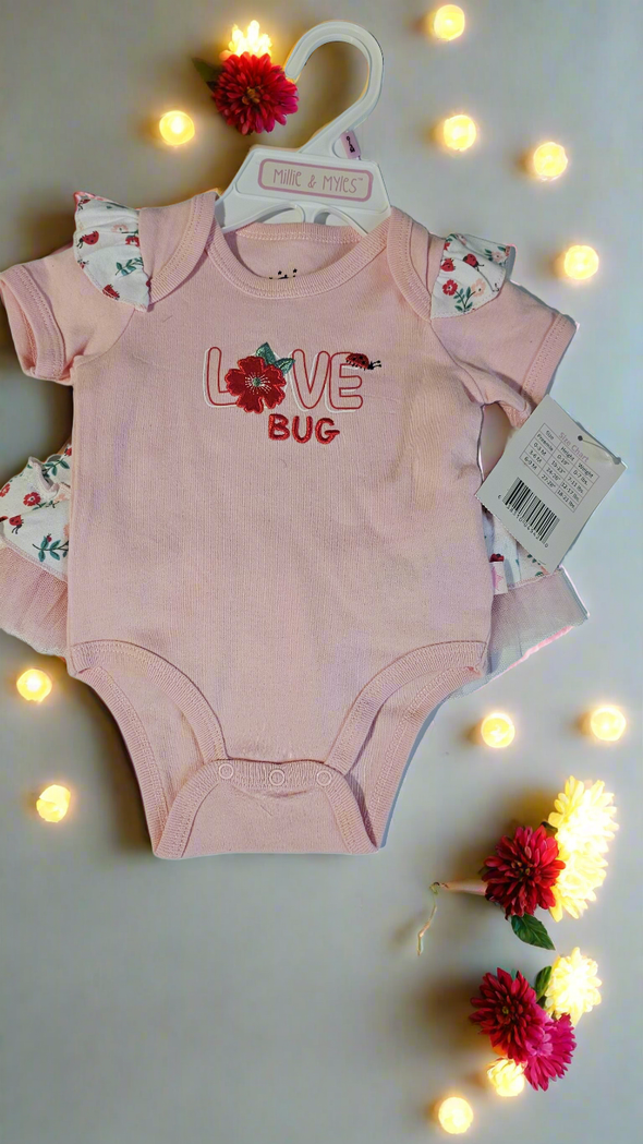 Love Bug onesie with skirt - Ariesbabies