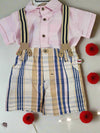 Boy short set with suspender