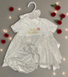 0-9M White hello beautiful chiffon Dress & Panty - Ariesbabies