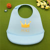 Waterproof Cartoon Crown Silicone Feeding Bibs - Ariesbabies