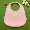 Waterproof Cartoon Crown Silicone Feeding Bibs - Ariesbabies