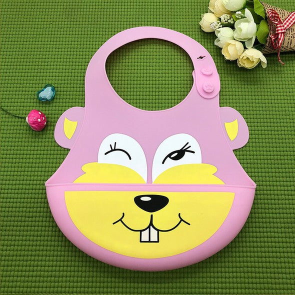 Waterproof Cartoon Crown Silicone Feeding Bibs - Ariesbabies