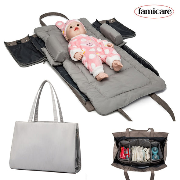 Baby Removable Bed Diaper Bag / Totes /  Travel Bed - Ariesbabies