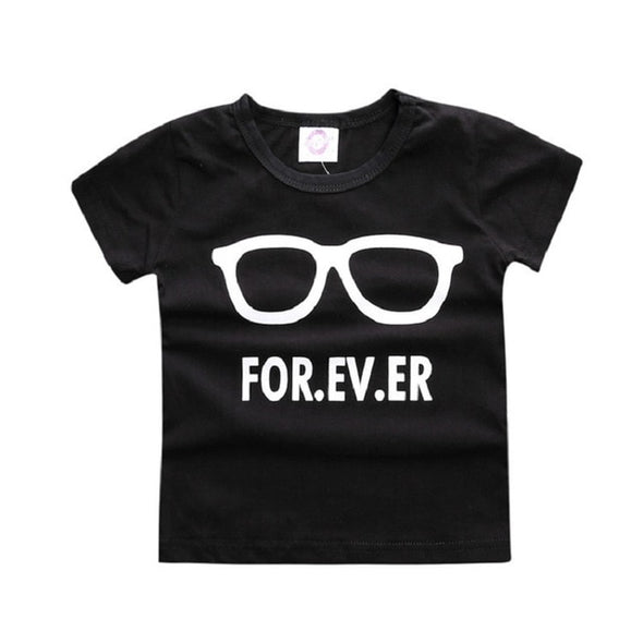 New Short Sleeve Letter Printed Baby T Shirt - Ariesbabies