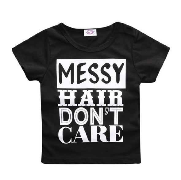 New Short Sleeve Letter Printed Baby T Shirt - Ariesbabies