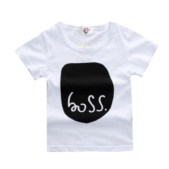 New Short Sleeve Letter Printed Baby T Shirt - Ariesbabies