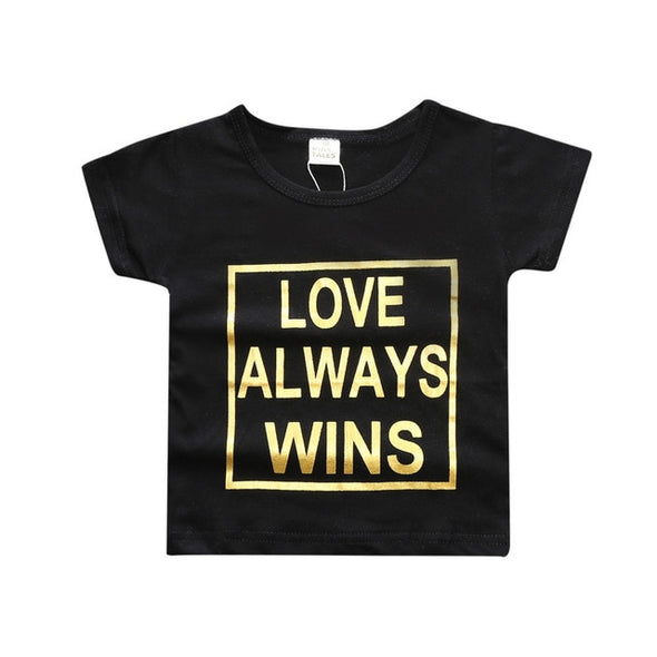 New Short Sleeve Letter Printed Baby T Shirt - Ariesbabies