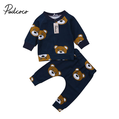 Cute Bear sets outfit - Ariesbabies